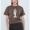 Памучна тениска с графика Moschino Jeans