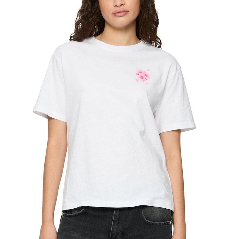 Памучна тениска с графична шарка Mister tee