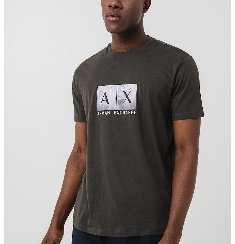 Памучна тениска с лого ARMANI EXCHANGE
