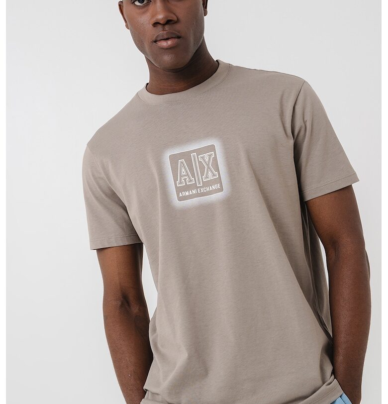 Памучна тениска с лого ARMANI EXCHANGE