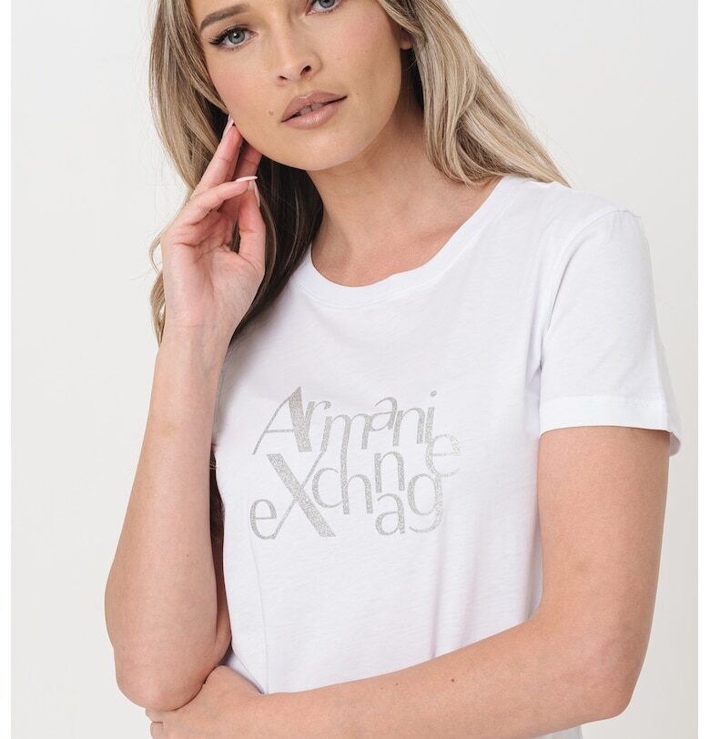 Памучна тениска с лого ARMANI EXCHANGE