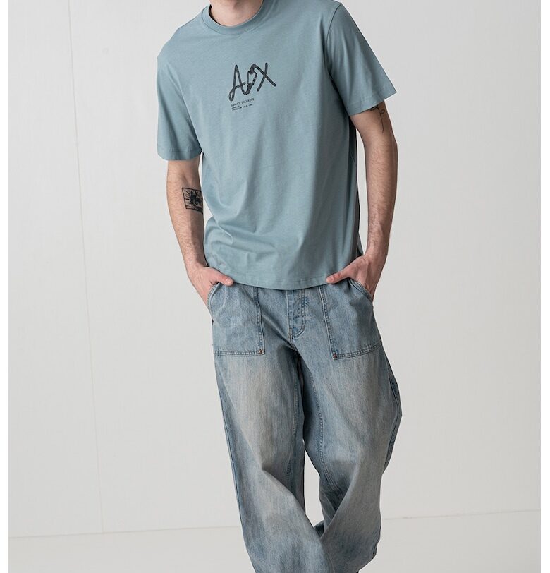Памучна тениска с лого ARMANI EXCHANGE
