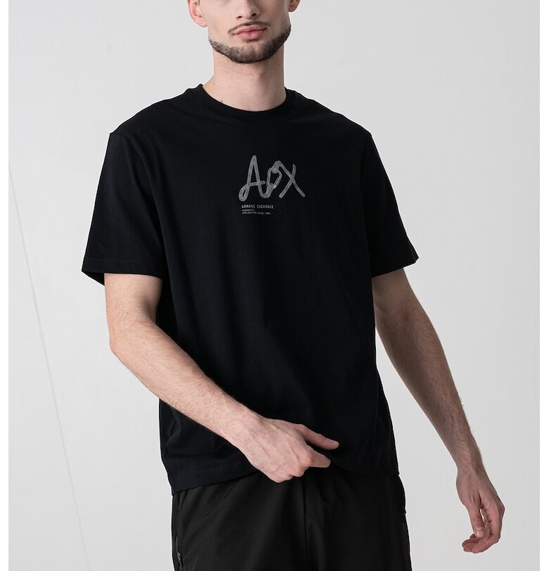 Памучна тениска с лого ARMANI EXCHANGE