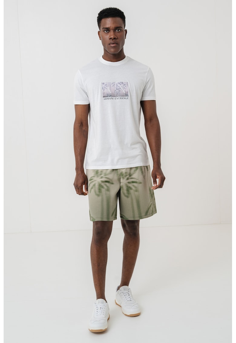 Памучна тениска с лого ARMANI EXCHANGE