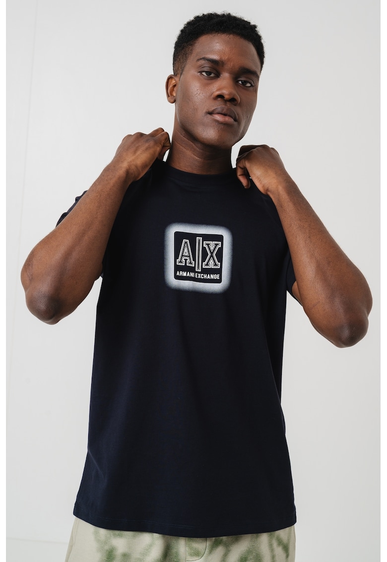 Памучна тениска с лого ARMANI EXCHANGE
