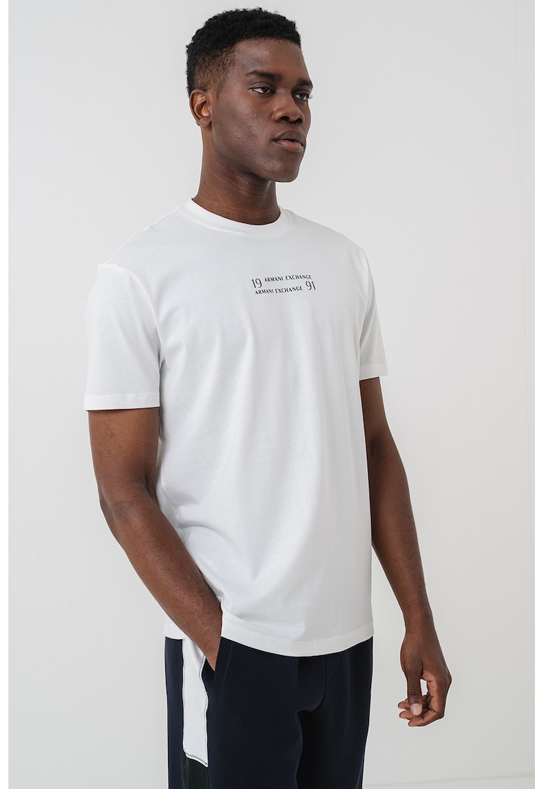 Памучна тениска с лого ARMANI EXCHANGE