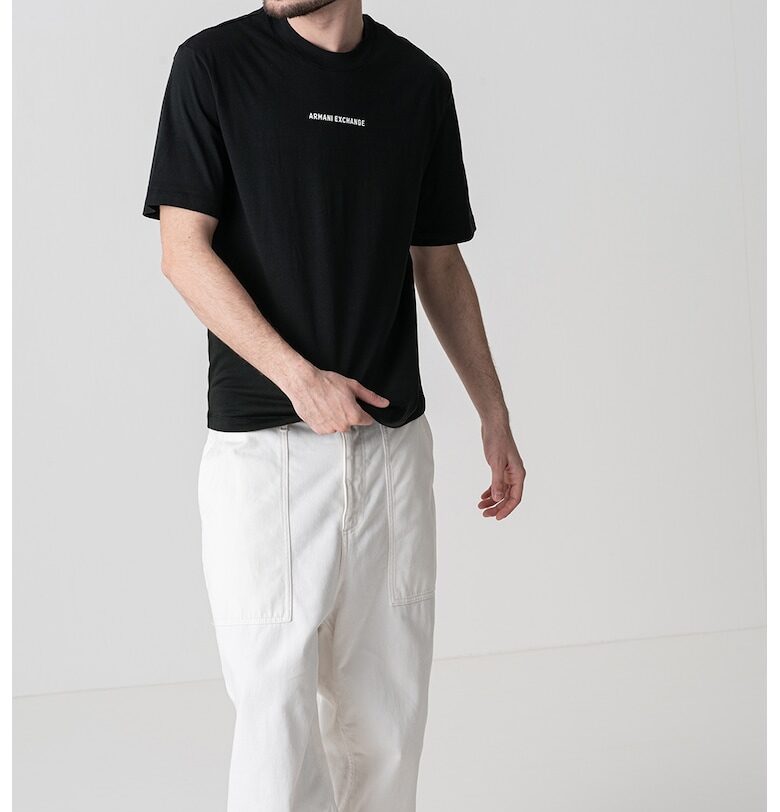 Памучна тениска с лого ARMANI EXCHANGE