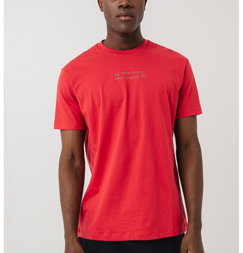 Памучна тениска с лого ARMANI EXCHANGE