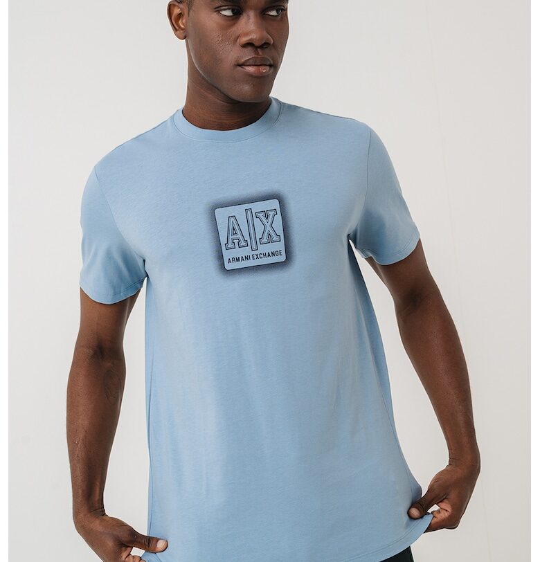 Памучна тениска с лого ARMANI EXCHANGE