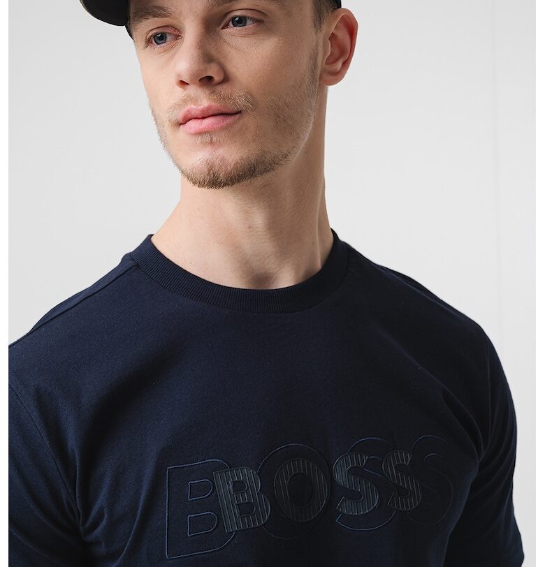 Памучна тениска с лого BOSS