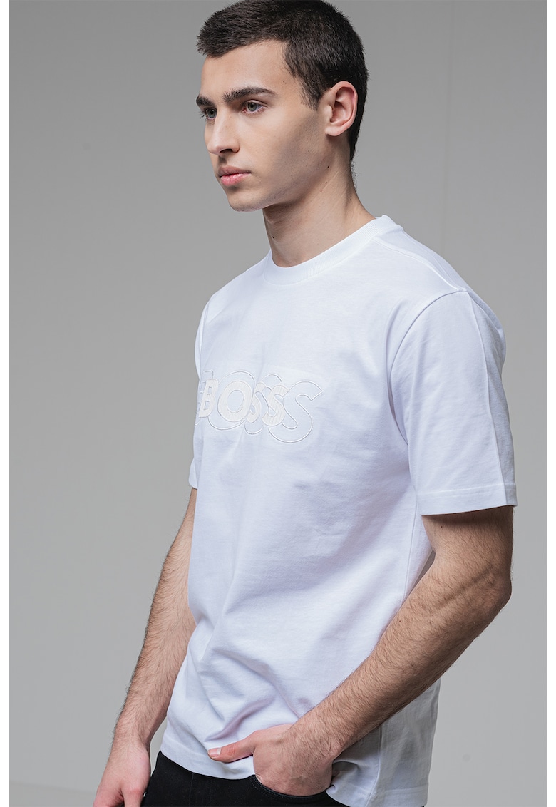 Памучна тениска с лого BOSS