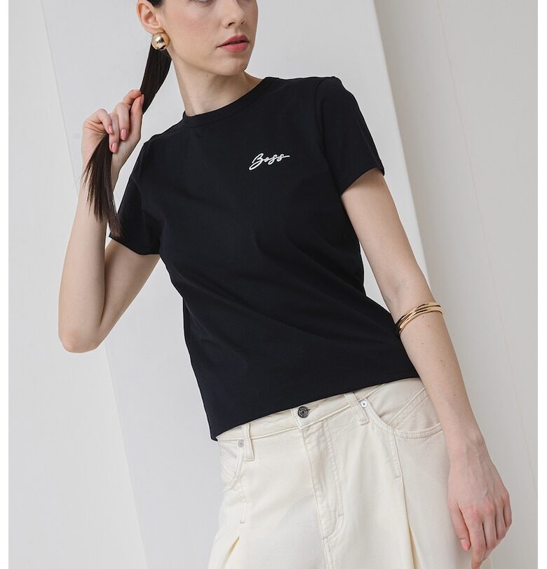 Памучна тениска с лого BOSS