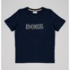 Памучна тениска с лого BOSS Kidswear