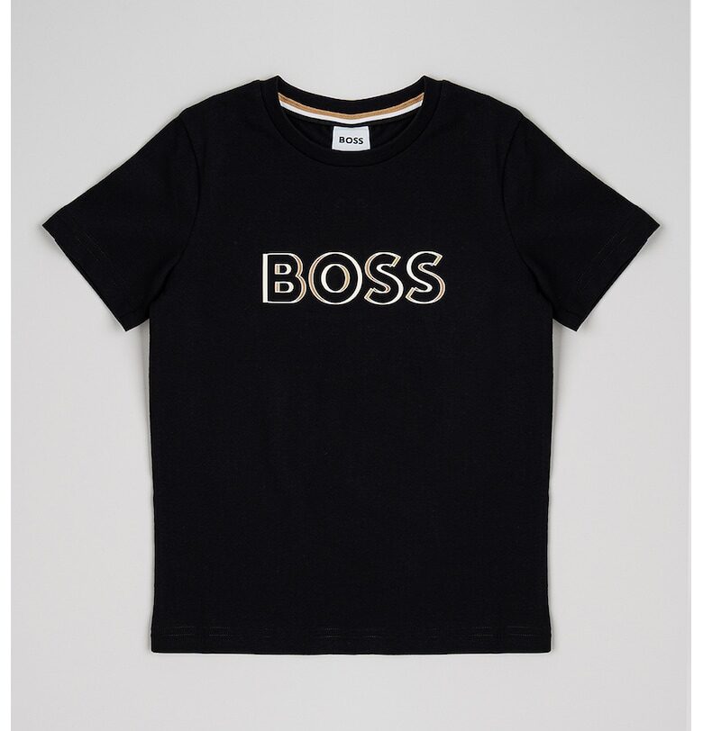 Памучна тениска с лого BOSS Kidswear