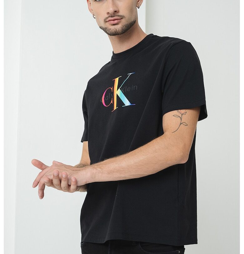 Памучна тениска с лого CALVIN KLEIN JEANS