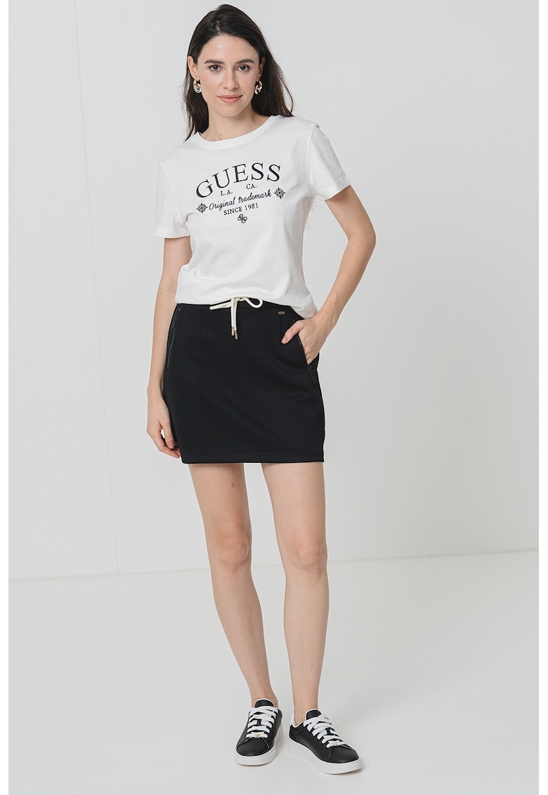 Памучна тениска с лого GUESS