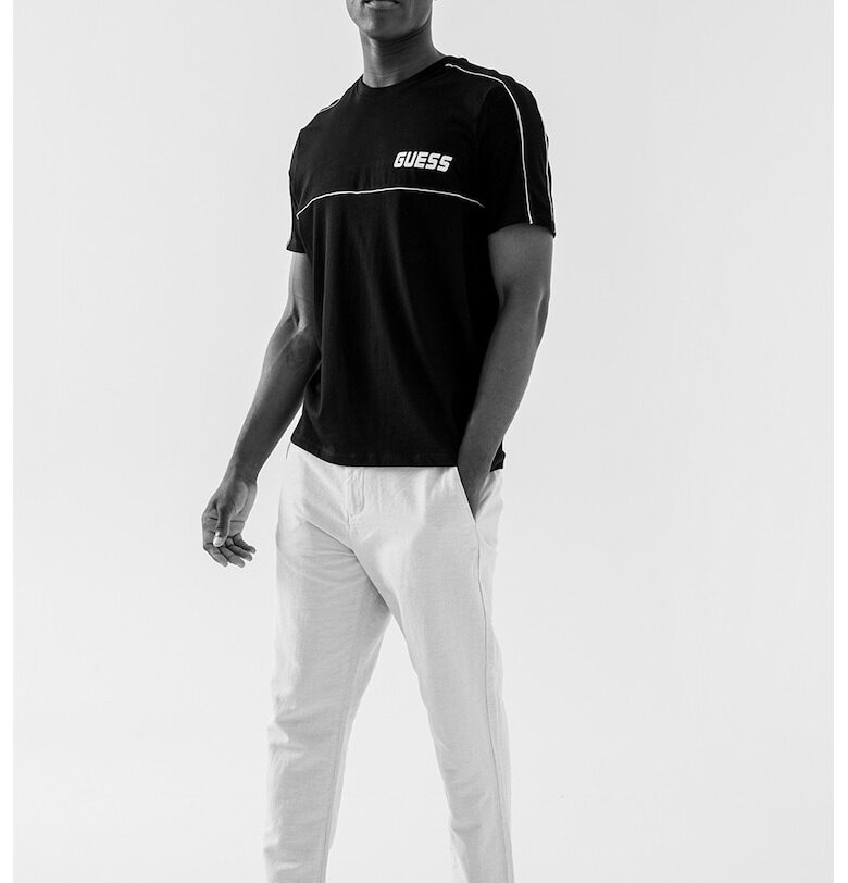 Памучна тениска с лого GUESS