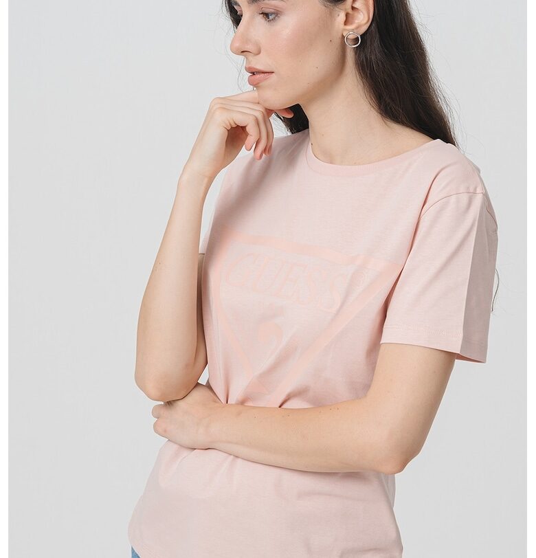 Памучна тениска с лого GUESS