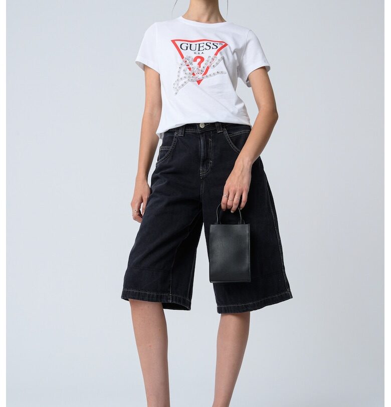 Памучна тениска с лого GUESS