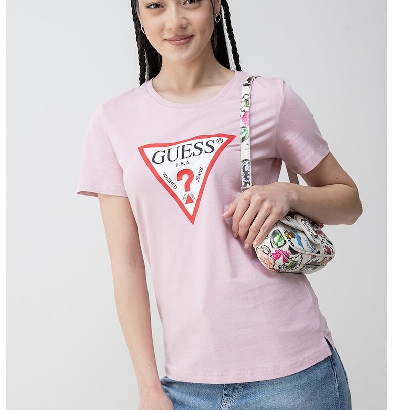 Памучна тениска с лого GUESS