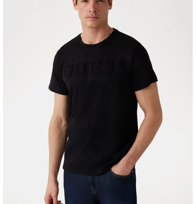 Памучна тениска с лого GUESS