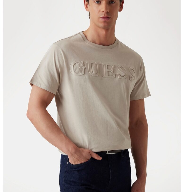 Памучна тениска с лого GUESS