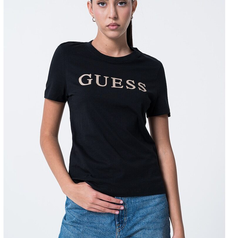 Памучна тениска с лого GUESS
