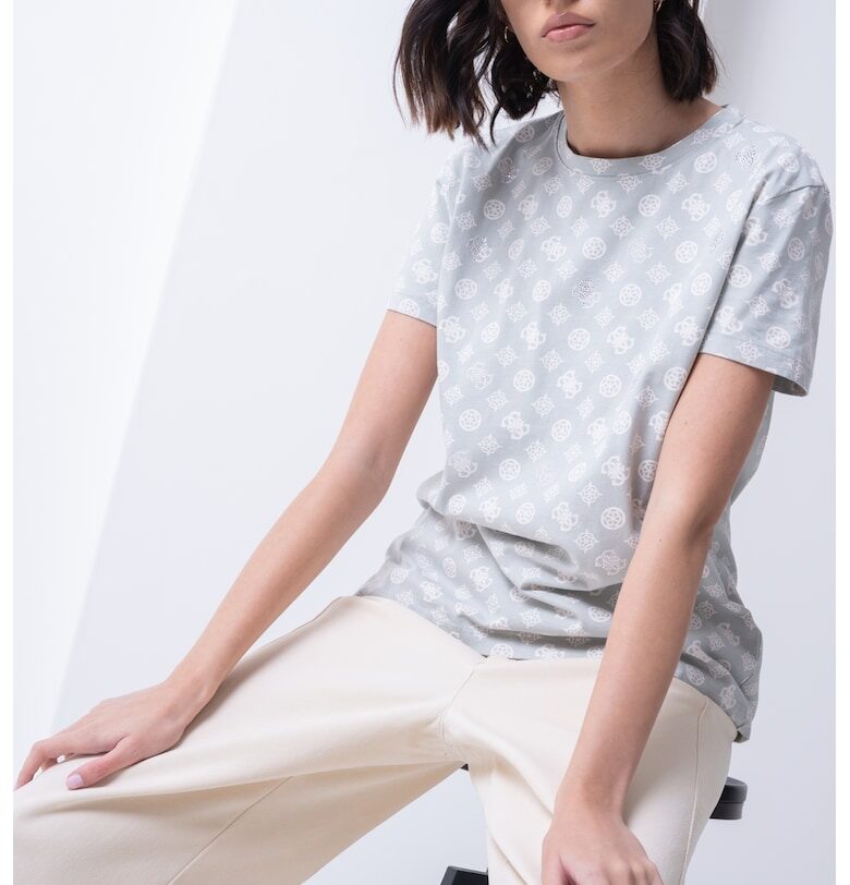 Памучна тениска с лого GUESS