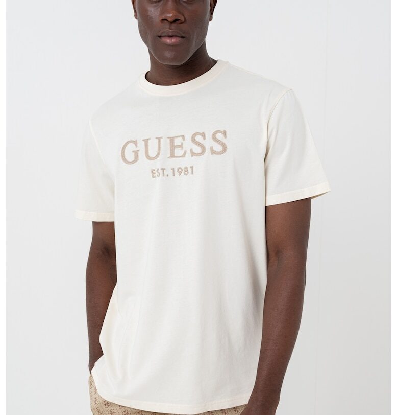 Памучна тениска с лого GUESS
