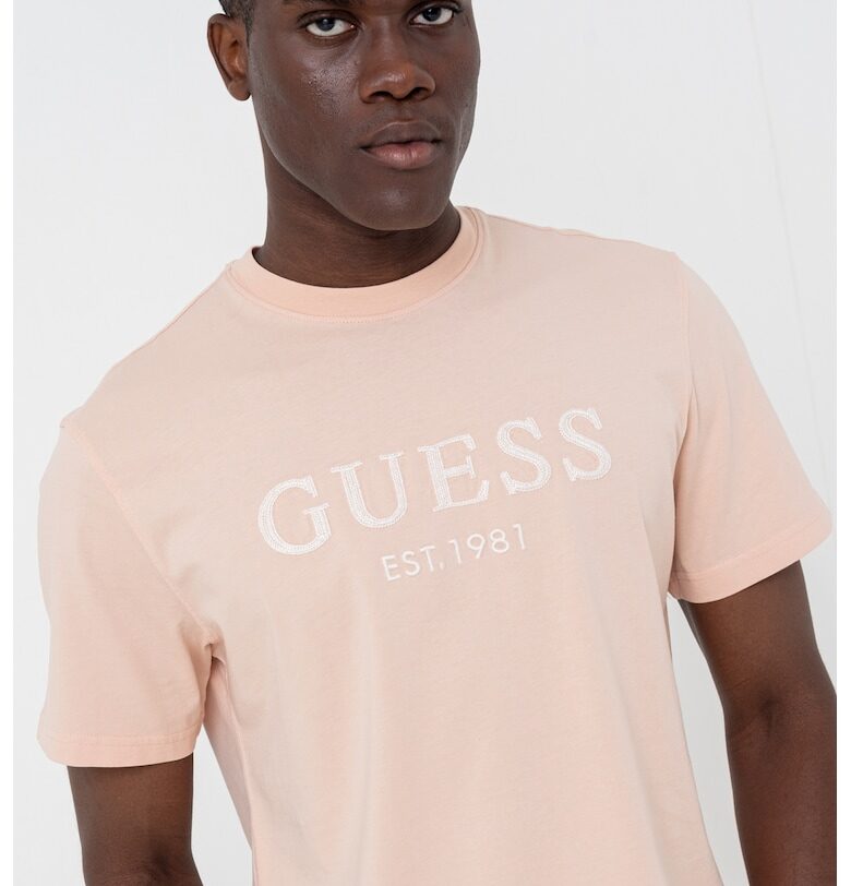 Памучна тениска с лого GUESS