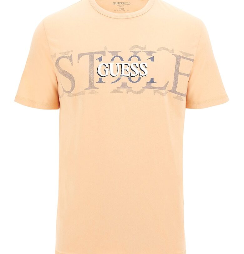 Памучна тениска с лого GUESS