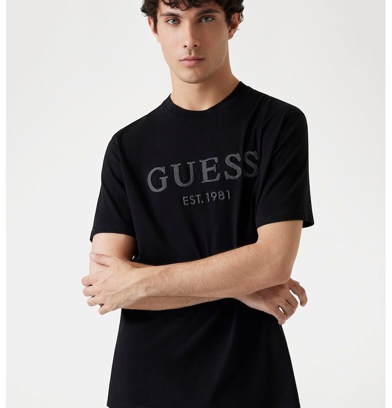 Памучна тениска с лого GUESS