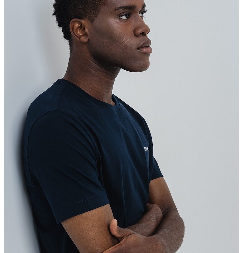 Памучна тениска с лого GUESS JEANS