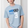Памучна тениска с лого HUGO