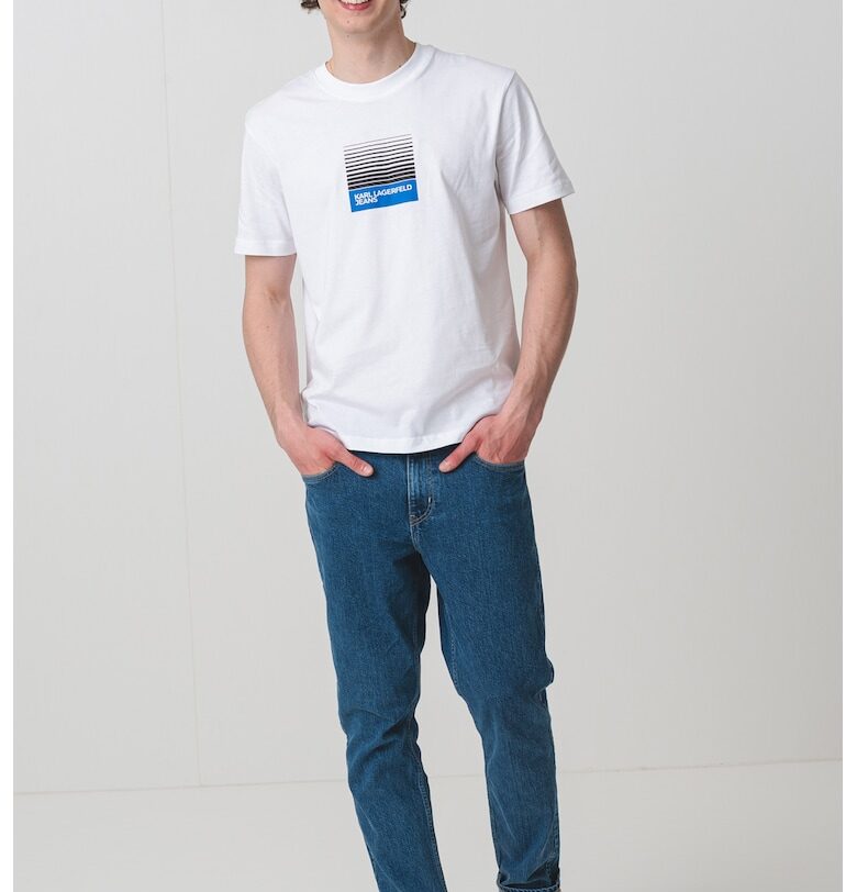 Памучна тениска с лого KARL LAGERFELD JEANS