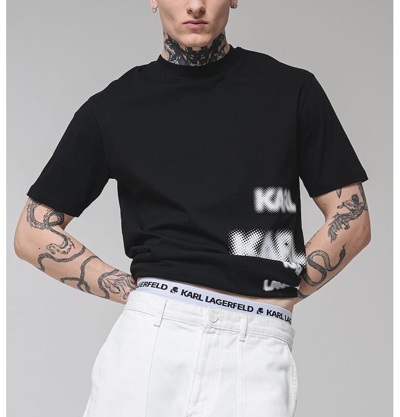 Памучна тениска с лого Karl Lagerfeld