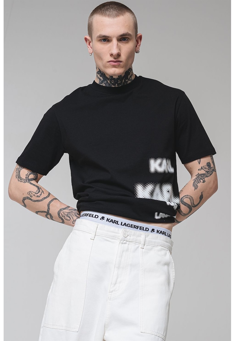 Памучна тениска с лого Karl Lagerfeld