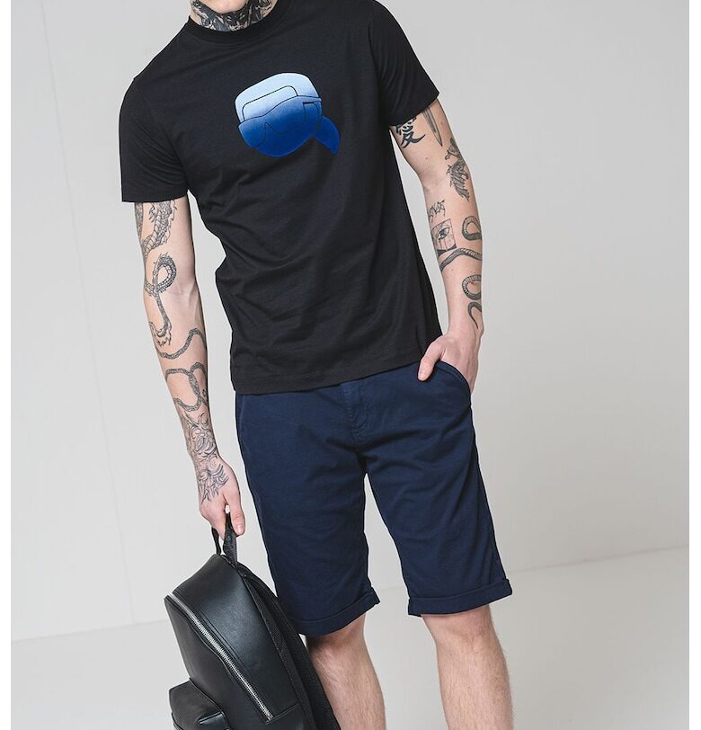 Памучна тениска с лого Karl Lagerfeld