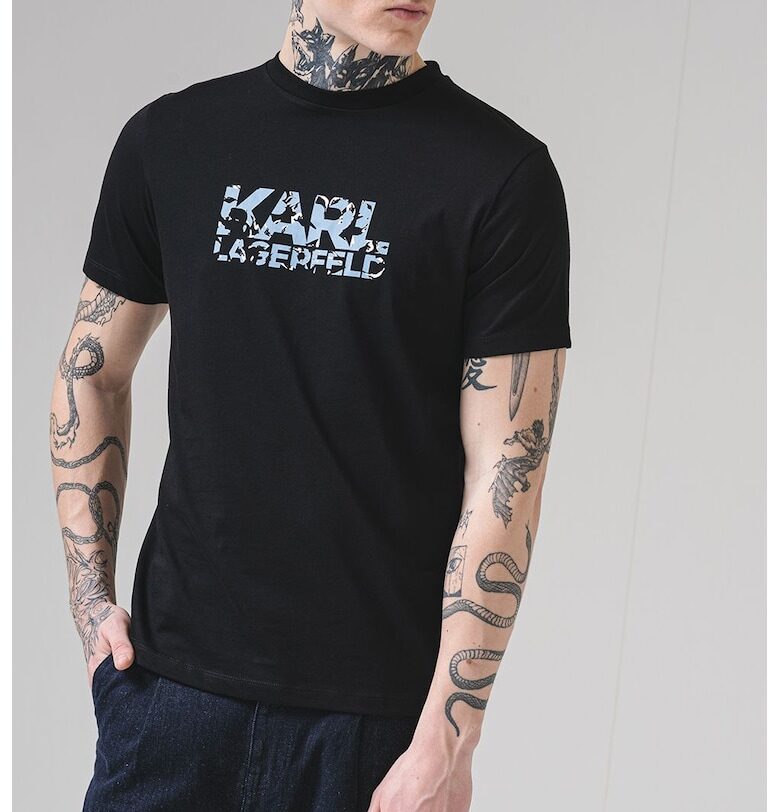 Памучна тениска с лого Karl Lagerfeld
