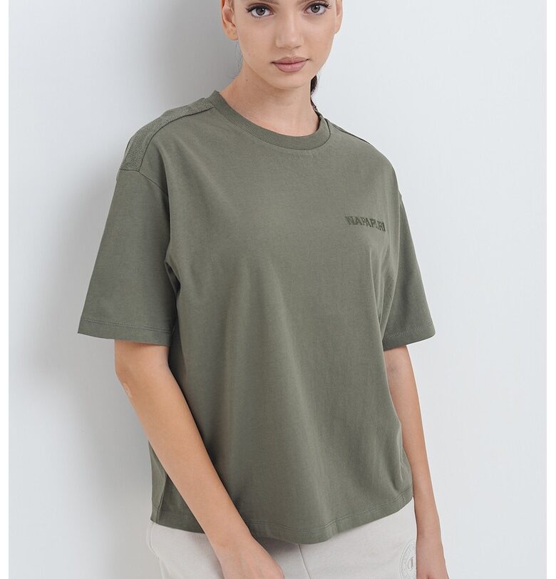 Памучна тениска с лого Napapijri