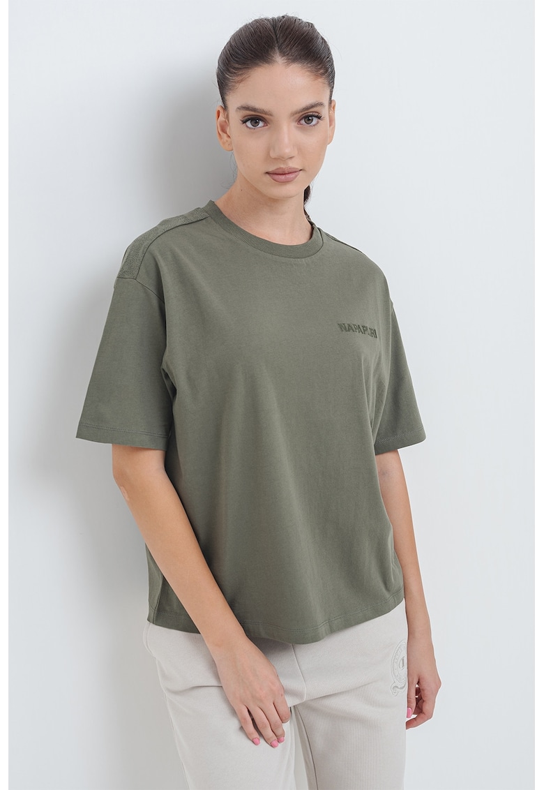 Памучна тениска с лого Napapijri