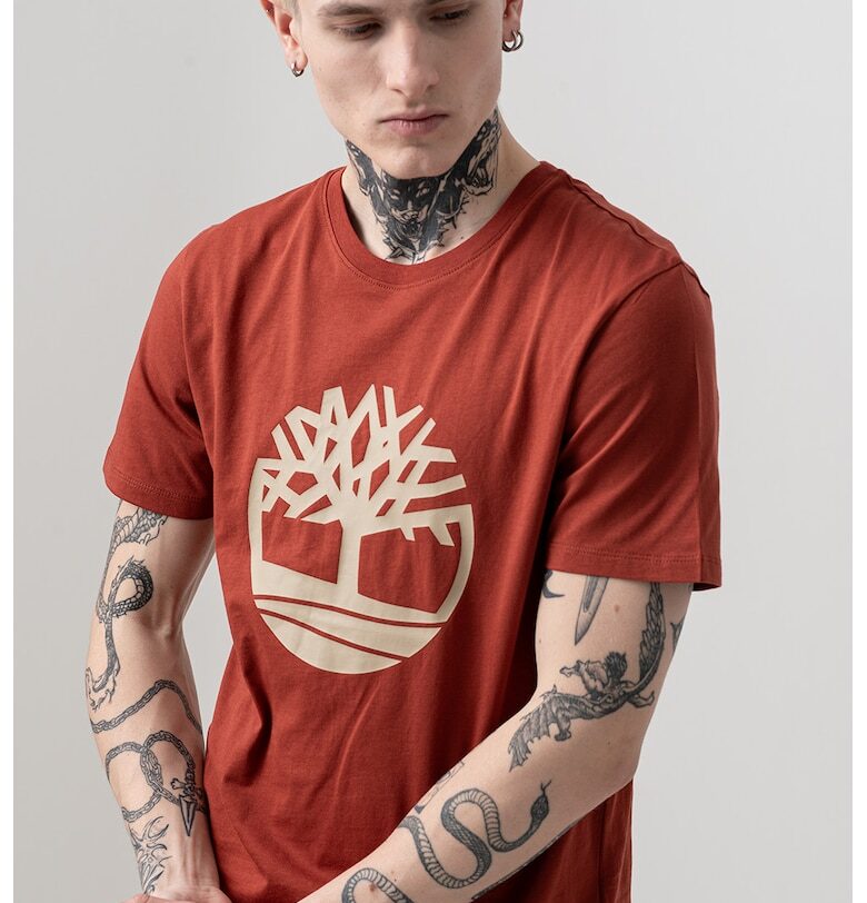 Памучна тениска с лого Timberland