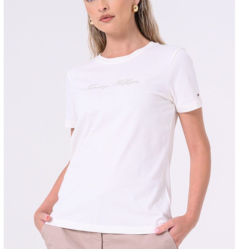Памучна тениска с лого Tommy Hilfiger