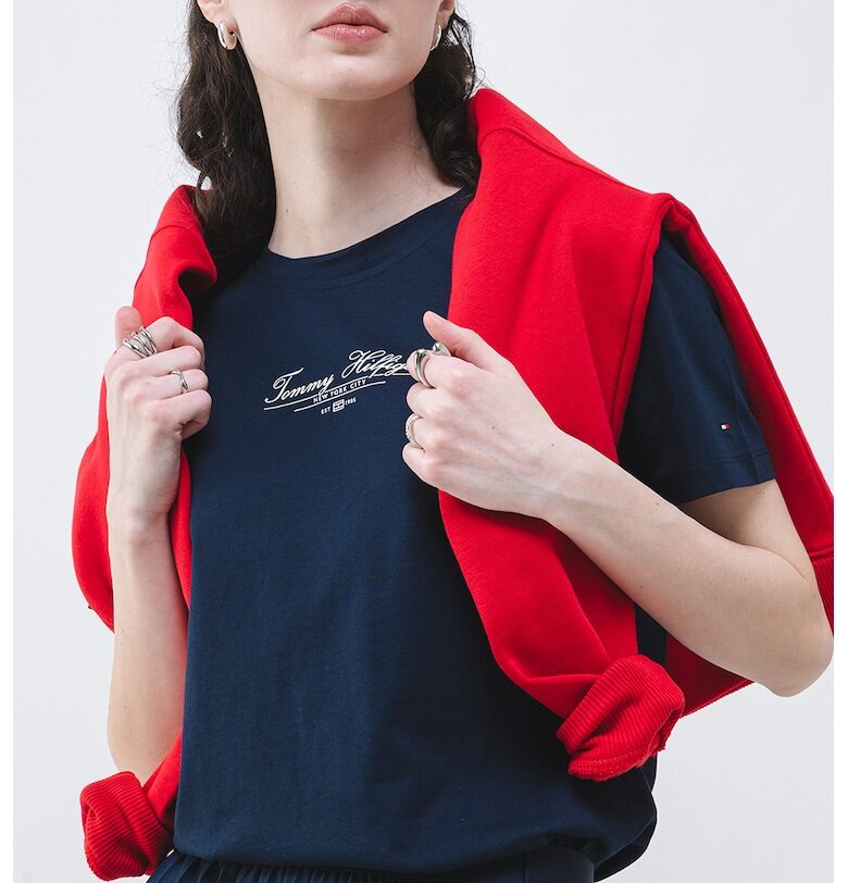 Памучна тениска с лого Tommy Hilfiger