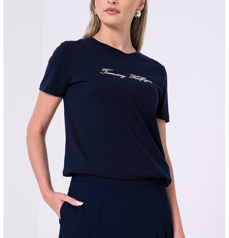 Памучна тениска с лого Tommy Hilfiger