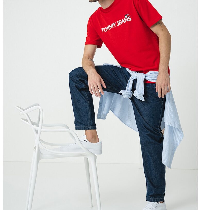 Памучна тениска с лого Tommy Jeans