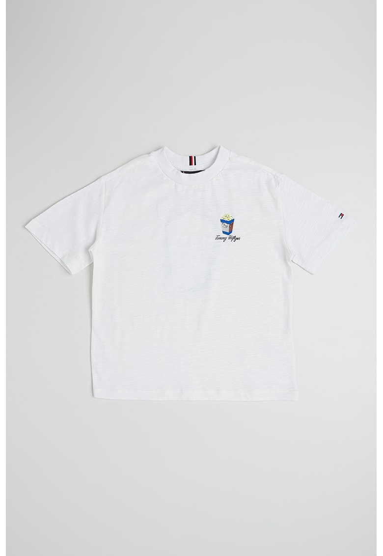 Памучна тениска с лого и фигурален принт Tommy Hilfiger
