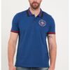 Памучна тениска с лого и яка Lee Cooper