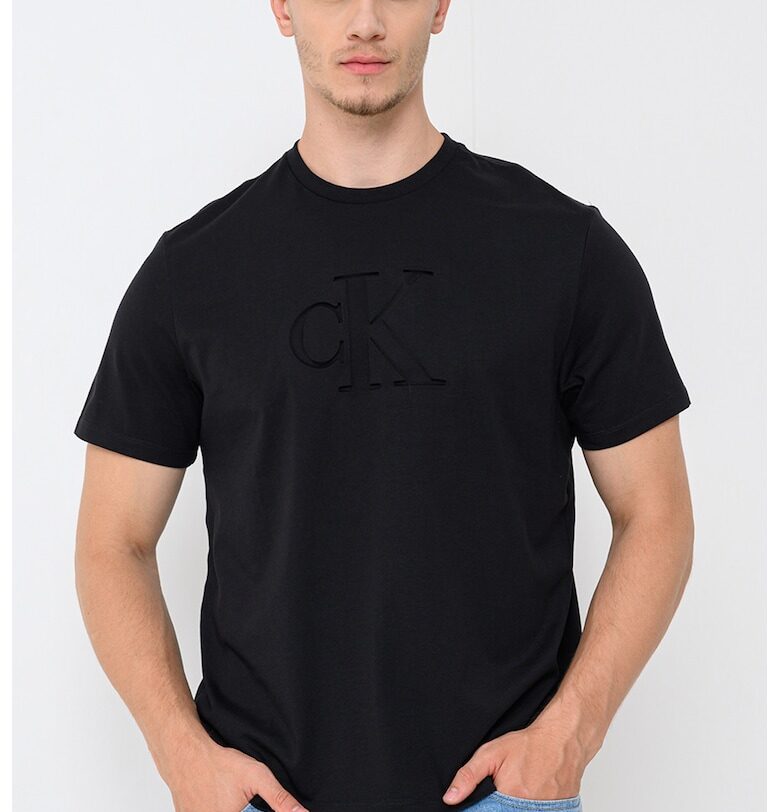 Памучна тениска с малко лого CALVIN KLEIN JEANS