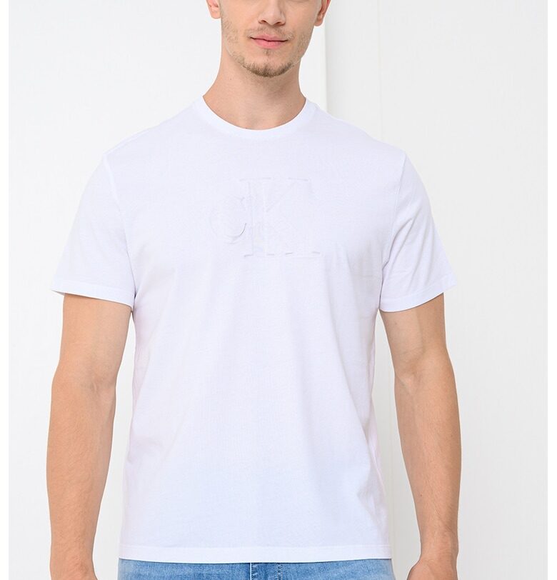 Памучна тениска с малко лого CALVIN KLEIN JEANS